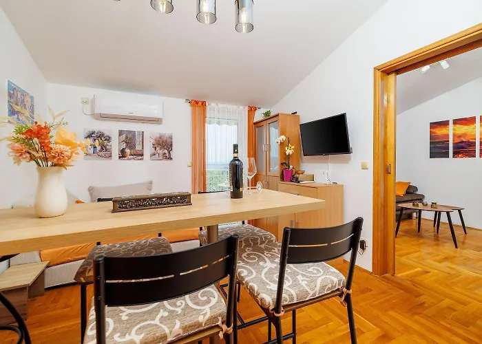 Apartman Helles Nur 510 Meter Zum Sandstrand Mit Meerblick Und Waschmaschine Crikvenica